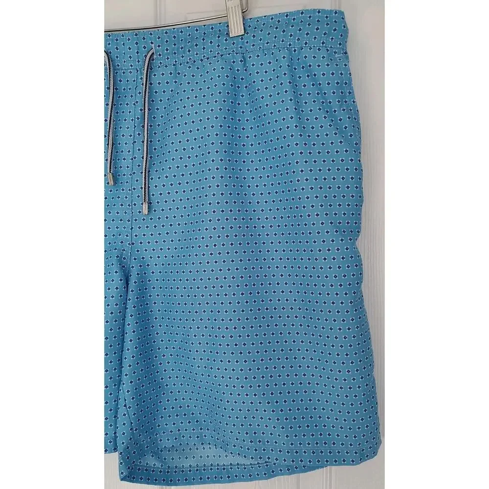 Men's Peter Millar Shackleford Performance Hybrid Swim Shorts Macau Blue - XL